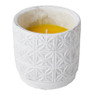 Citronella kaars in beton pot - diverse kleuren - ø11x11 cm