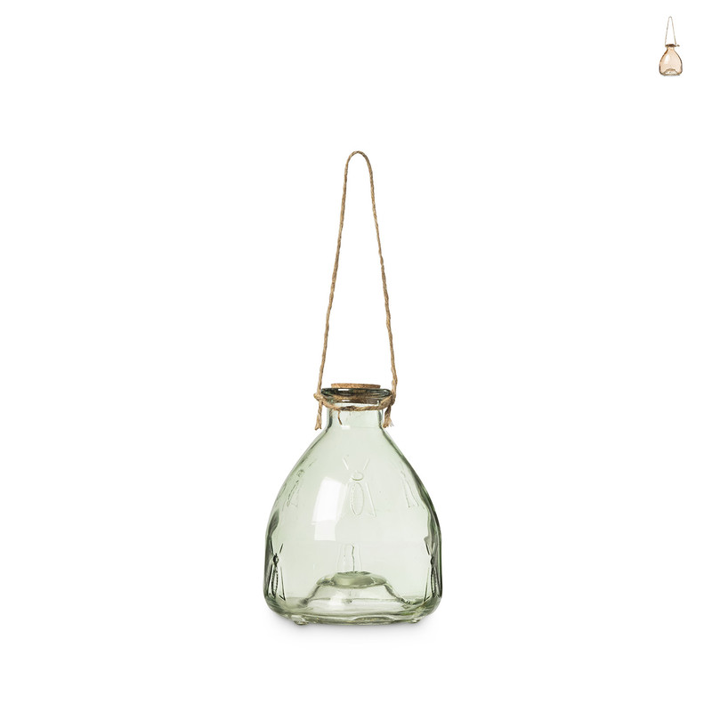 Wespenvanger glas - diverse kleuren - ⌀12x16 cm 