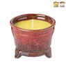 Citronella kaars in pot - diverse kleuren - ⌀10x8 cm