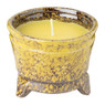 Citronella kaars in pot - diverse kleuren - ⌀10x8 cm