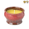 Citronella kaars in pot - diverse kleuren - ⌀11x7 cm