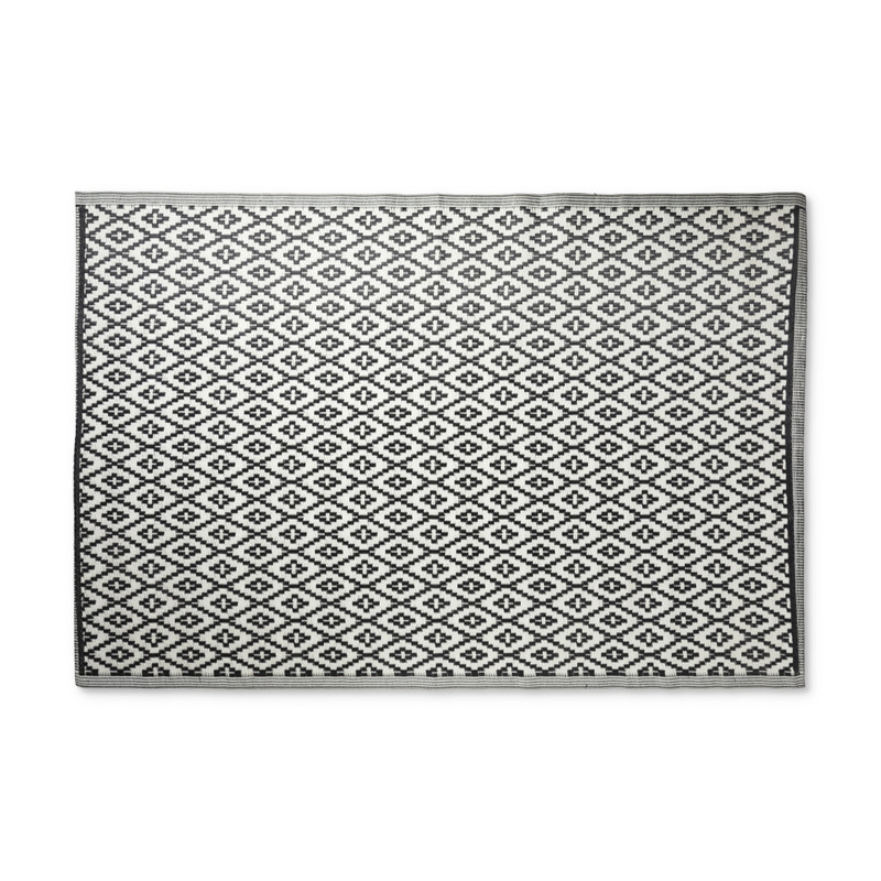 Bende Kust grillen Buitenkleed azteken patroon - zwart - 120x180 cm | Xenos