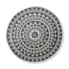 Buitenkleed mandala - zwart/wit - 150 cm