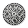 Buitentapijt mandala - zwart/wit - 150 cm