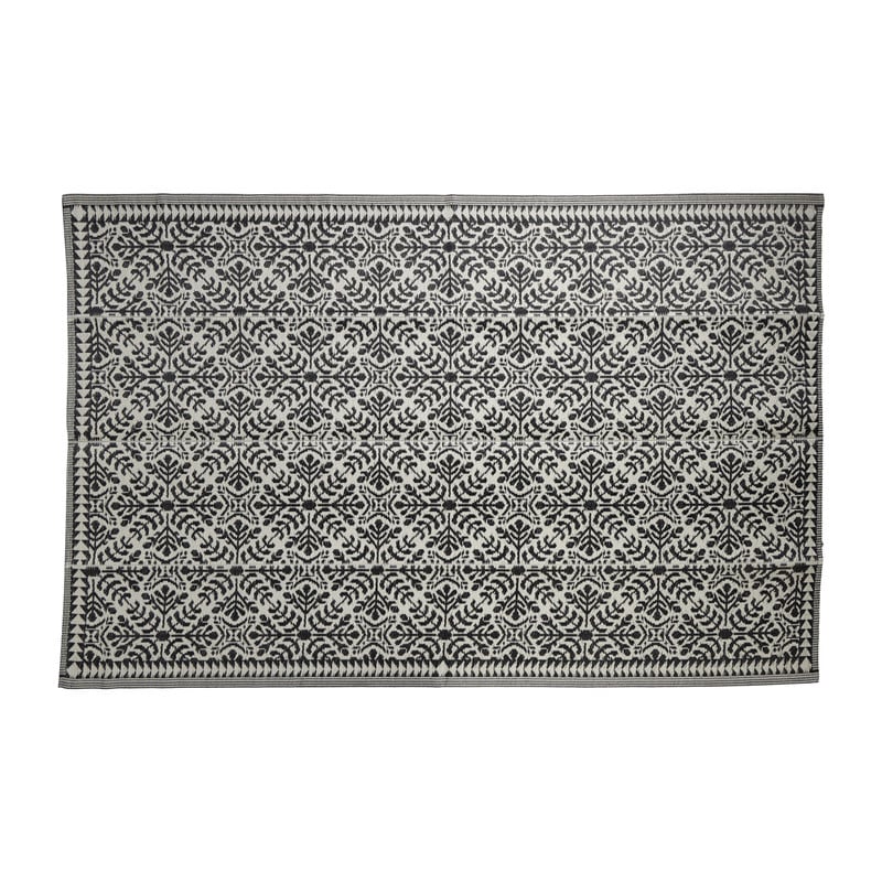 Buitenkleed ethnic - zwart - 200x300 cm
