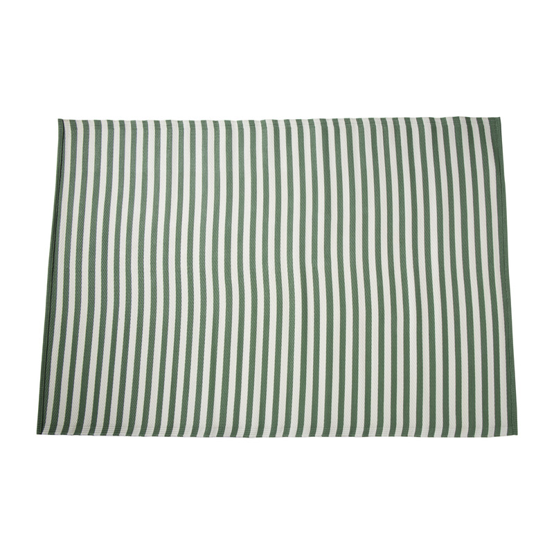 Buitenkleed streep - groen - 160x230 cm