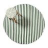 Buitenkleed streep - groen - ø150 cm
