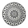 Buitenkleed bloem - zwart - ø150 cm