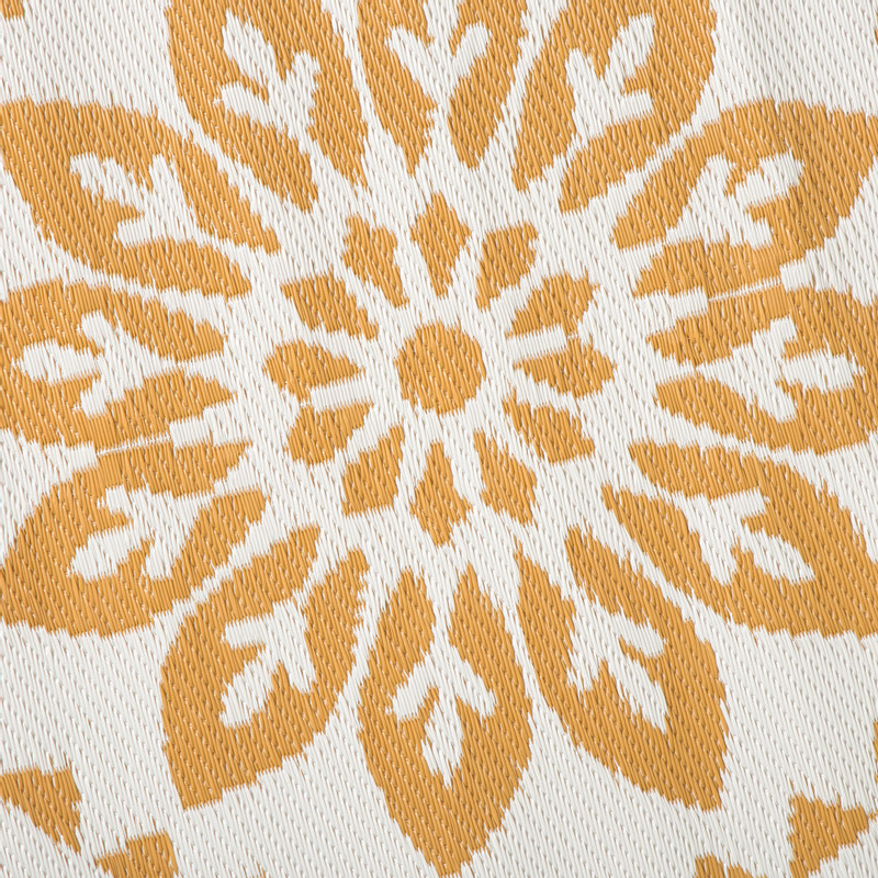 Buitenkleed bloem - geel - ø150 cm