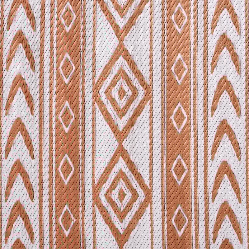 Buitenkleed tribal - bruin - 160x230 cm