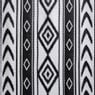 Buitenkleed tribal - zwart - 160x230 cm