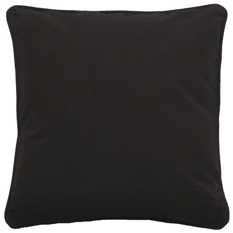 Dutch Decor sierkussen Java XL - zwart - 70x70 cm