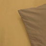 Dekbedovertrek 2-persoons - okergeel - 240x220 cm