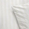 Dekbedovertrek 2-persoons - wit gestreept - 240x220 cm