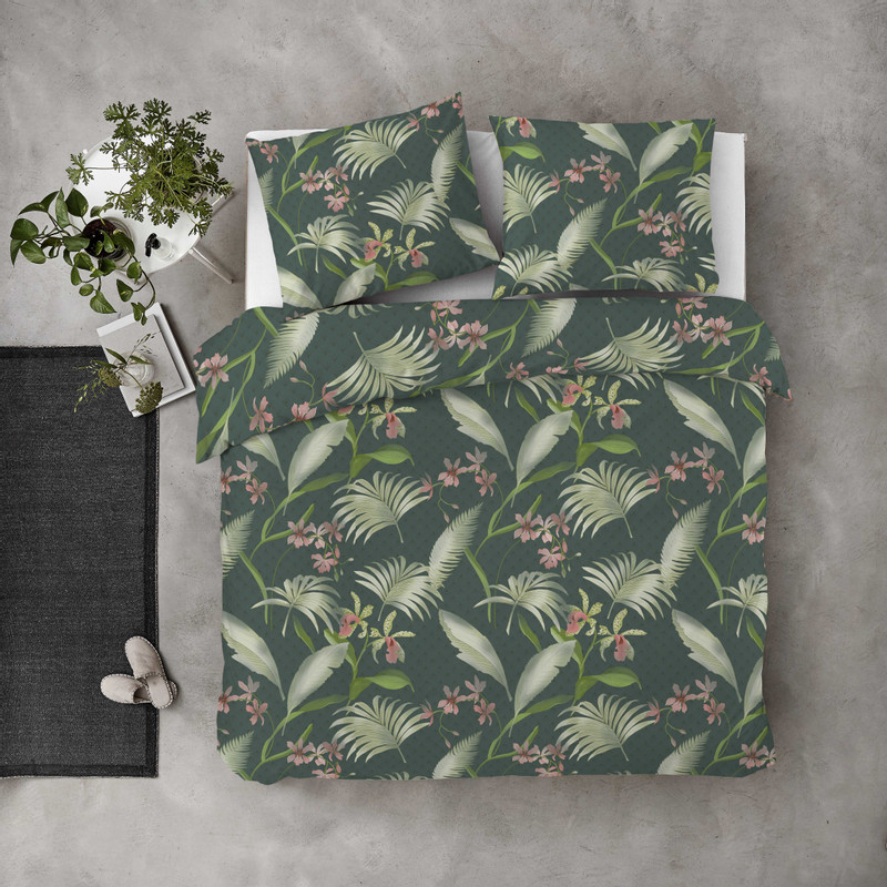 Dekbedovertrek 2-persoons - jungle - 240x220 cm