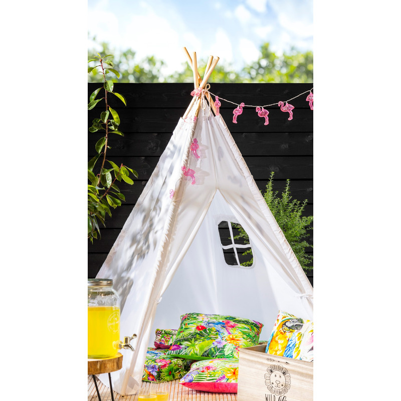 Kussen jungle pauw - multikleur - 45x45 cm