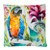 Sierkussen jungle papegaai - multikleur - 45x45 cm