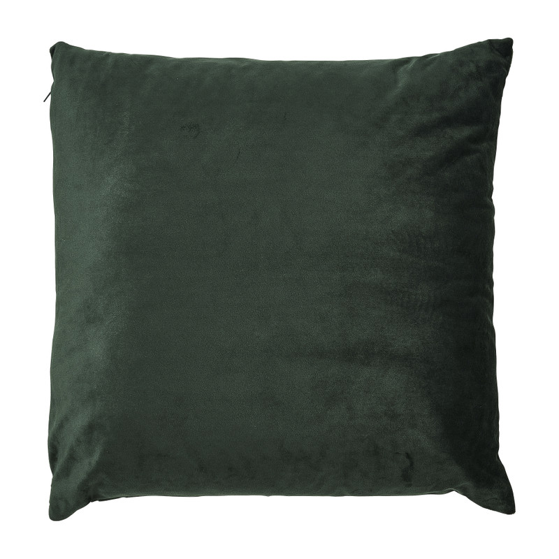 Sierkussen reliëf blad - groen - 45x45 cm