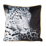 Sierkussen luipaard - zwart/wit - 45x45 cm