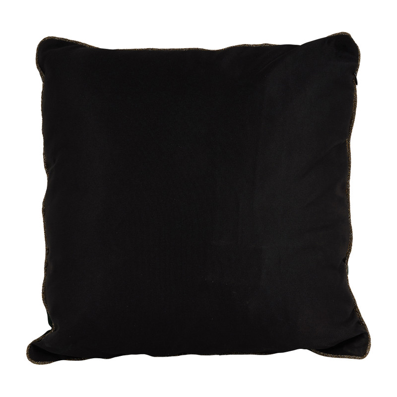 Sierkussen LED lichtjes - groen - 45x45 cm 