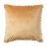 Sierkussen LED lichtjes - okergeel - 45x45 cm 