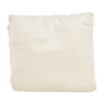 Sierkussen bont met dessin - beige - 45x45 cm 