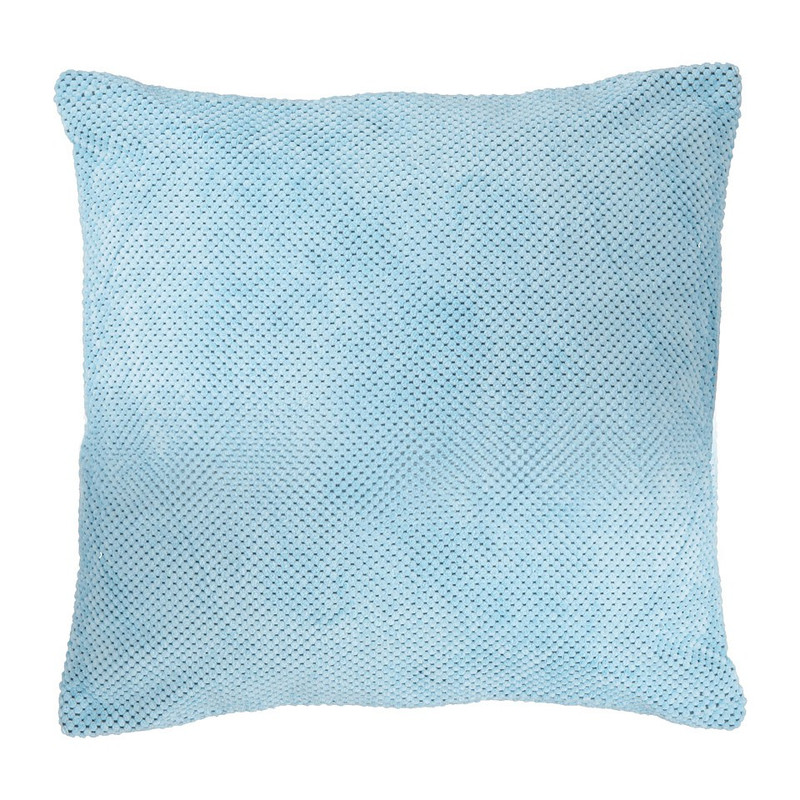 Sierkussen blokje - soft blauw - 60x60 cm