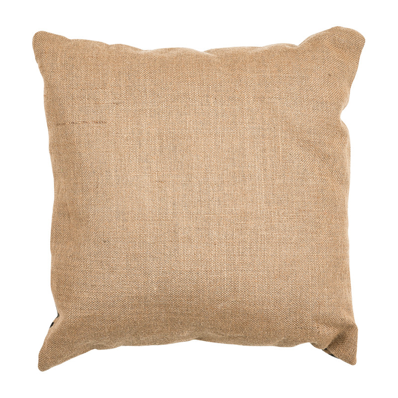 Sierkussen jute - giraf dessin - 45x45 cm 
