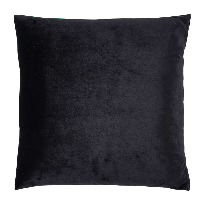 Sierkussen vakken - donkergroen - 45x45 cm