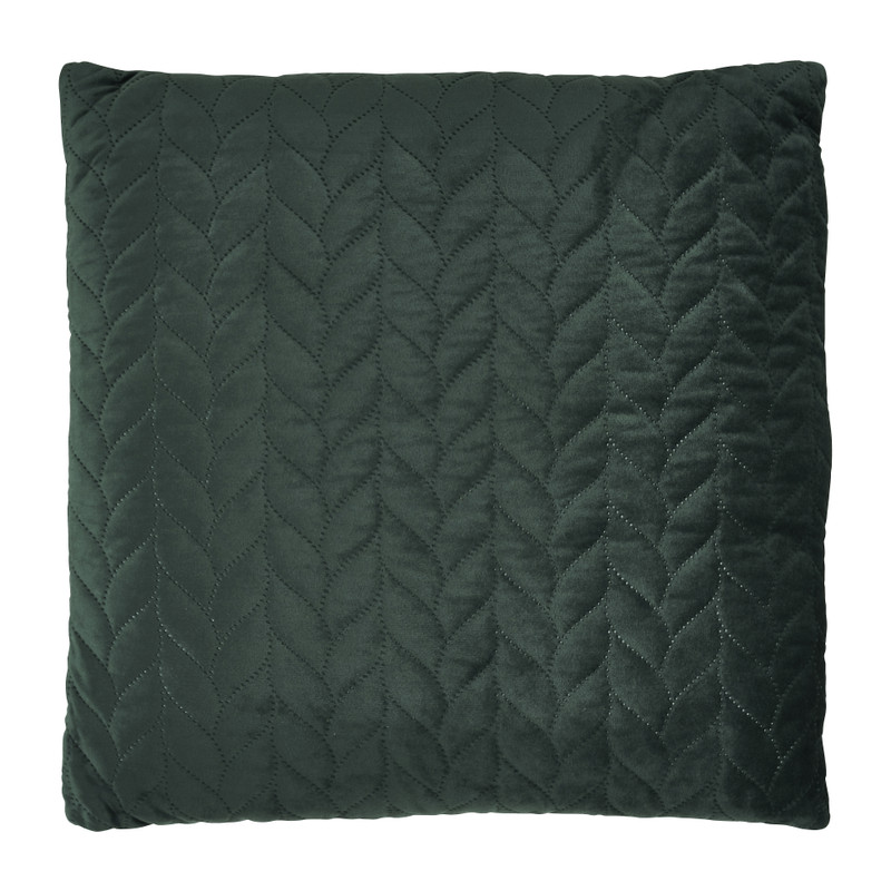 Sierkussen gestanst - donkergroen - 45x45 cm