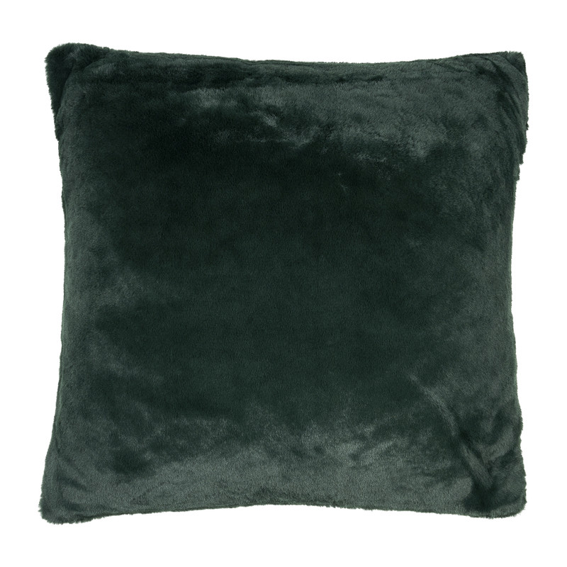 Sierkussen bont - donkergroen - 45x45 cm