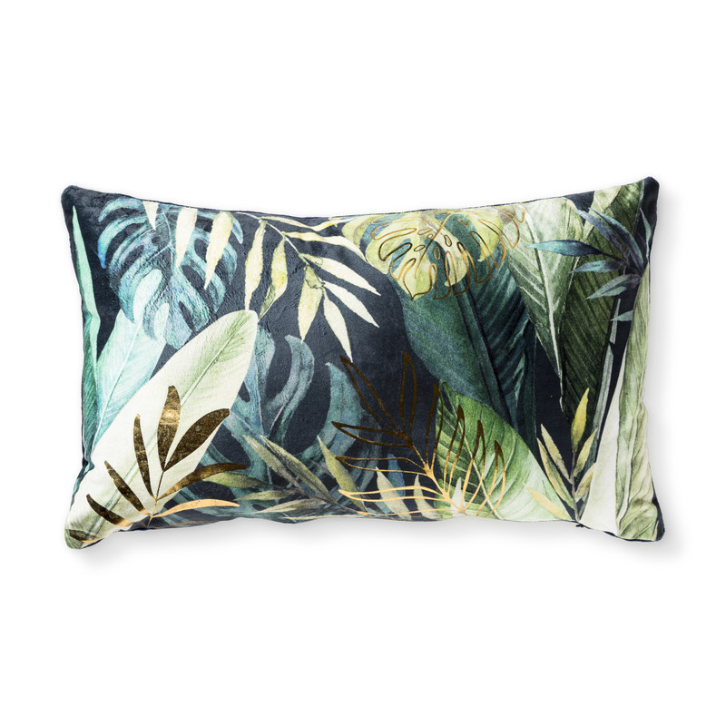 Jungle sierkussen blad - 30 x 50 cm