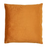 Sierkussen fluweel bloemen - okergeel - 45x45 cm