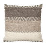 Sierkussen wol - bruin/naturel - 60x60 cm 