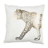Linnen sierkussen panter - goudkleurig - 45x45 cm