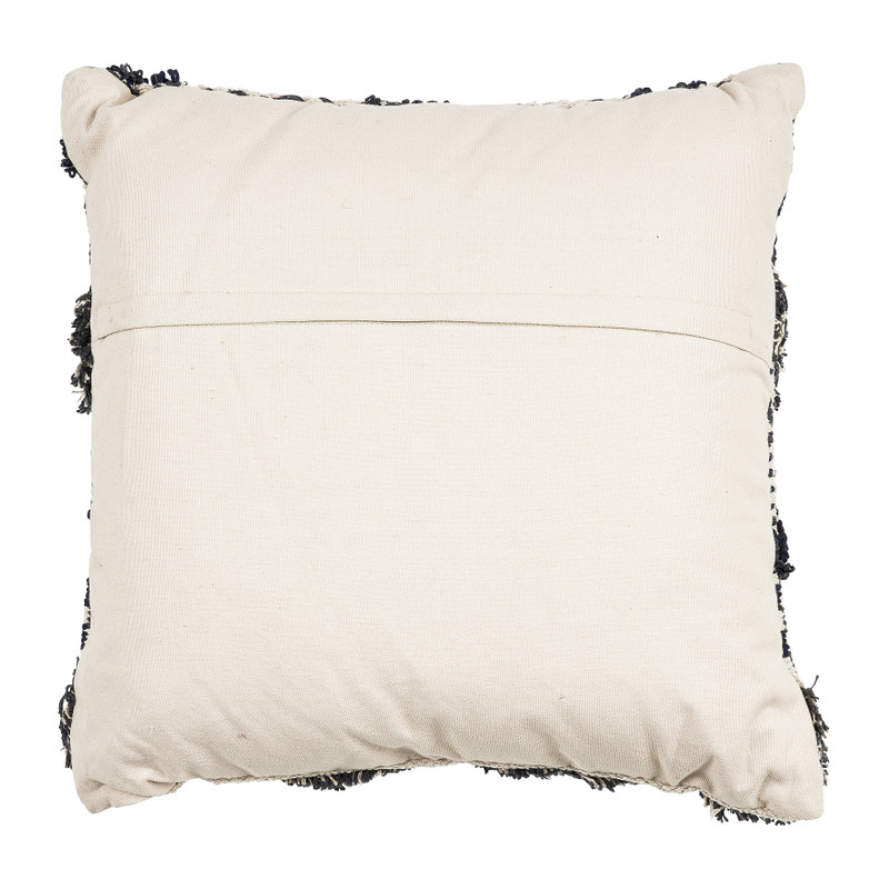 Sierkussen zigzag dessin - blauw- 45x45 cm 