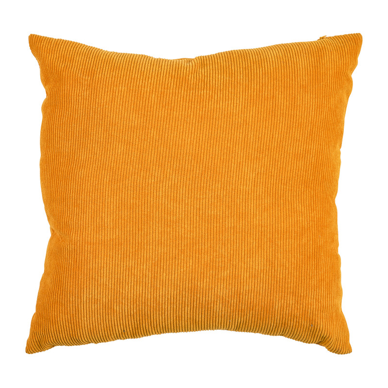 Sierkussen rib - okergeel - 45x45 cm 