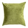 Velvet sierkussen vogel - groen - 45x45 cm