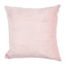 Velvet sierkussen vogel - roze - 45x45 cm