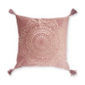 Sierkussen mandala - donkerroze - 45x45 cm 