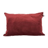 Sierkussen ribbel velours - bordeaux - 60x40cm