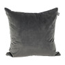 Sierkussen ribbel velours - grijs - 45x45cm