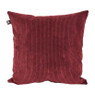 Sierkussen ribbel velours - bordeaux - 45x45cm