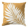 Sierkussen blad - oker geel - 45x45 cm 