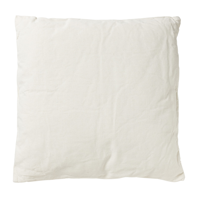 Sierkussen retro lijnen - bruin/naturel -  45x45 cm