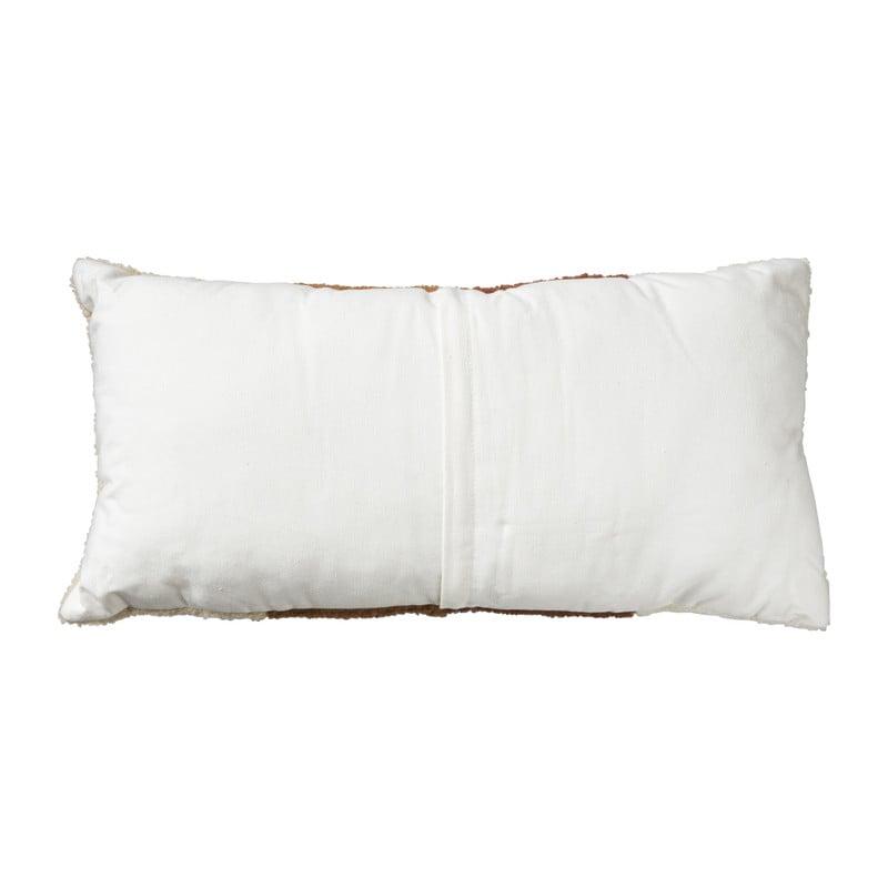 Kussen teddy  - bruin - 30x60 cm 