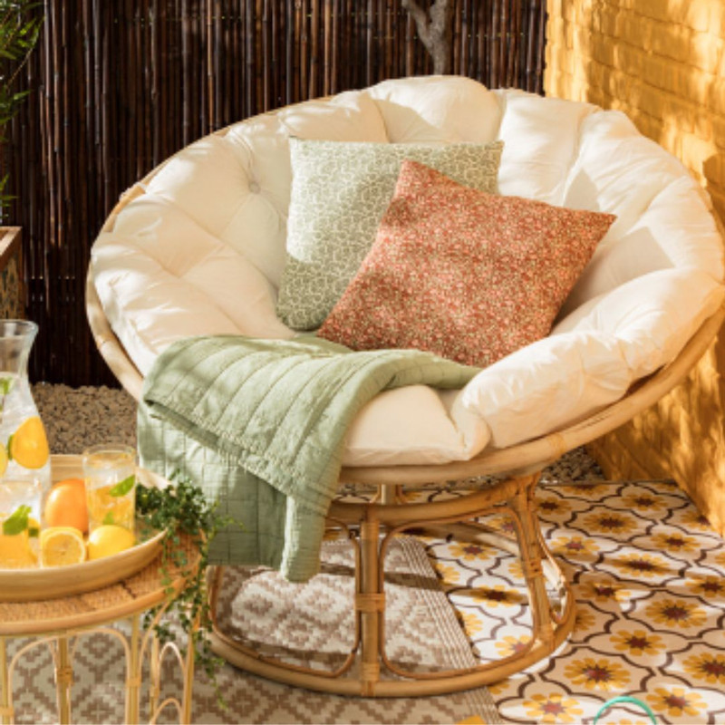 Kussen bloem - roze - 40x40 cm