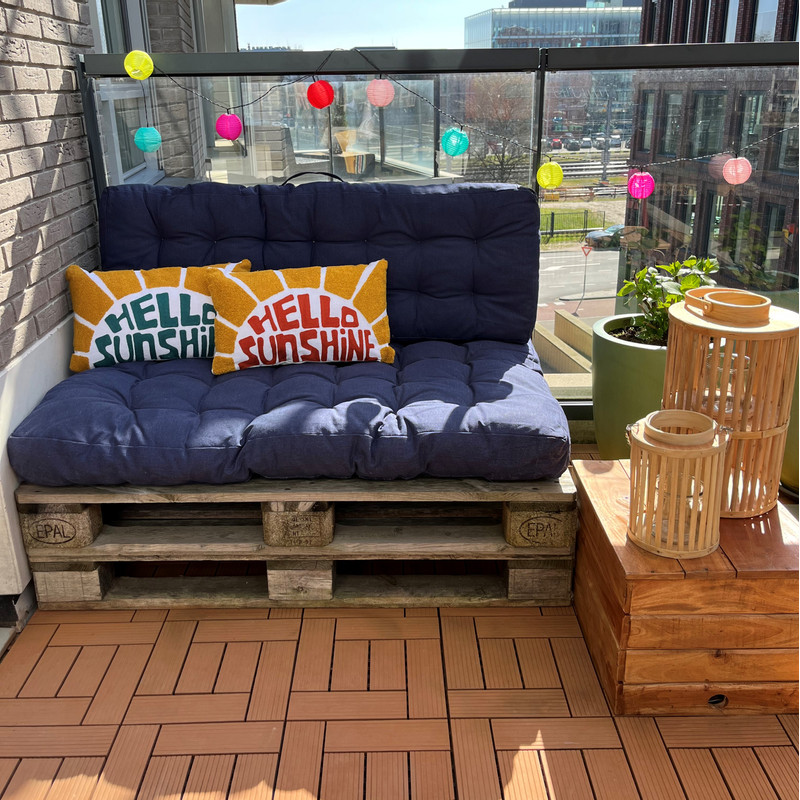 Sierkussen hello sunshine - terra/geel - 50x30 cm 