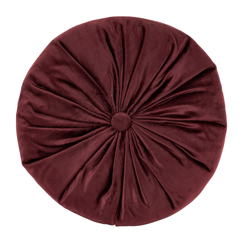 Sierkussen velvet rond - 28x28x4 cm - diverse varianten
