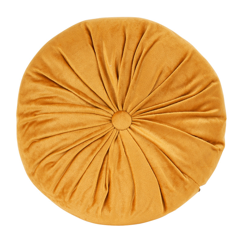 Sierkussen velvet rond - 28x28x4 cm - diverse varianten